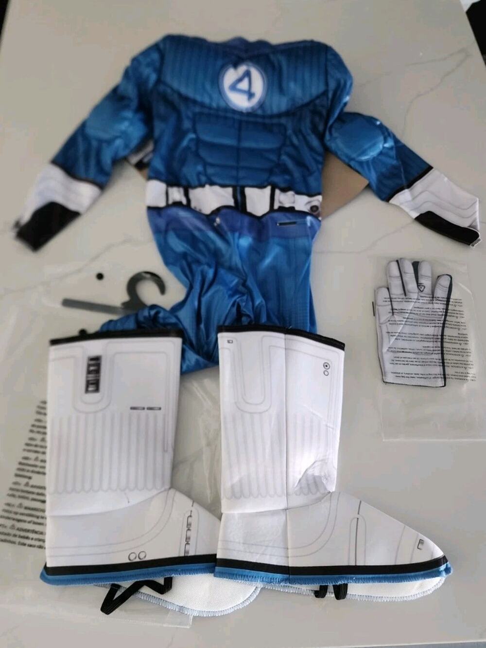 DISNEY STORE MARVEL THE FANTASTIC 4 MR FANTASTIC COSTUME FOR KIDS Size 10/12 LG